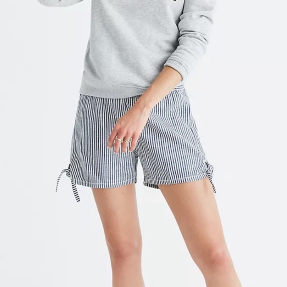 Madewell 100% Cotton Striped Shorts
